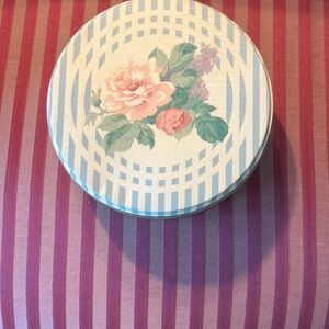 Floral Decorative Tin Box